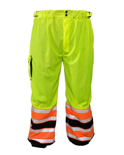 Kishigo Men's Premium Brilliant Series® Ultimate Reflective Mesh Pants - Kishigo 3173 Lime S/M