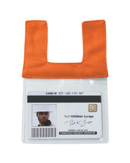 Kishigo Retractable Clear ID Pocket - Kishigo RTCID Orange One Size