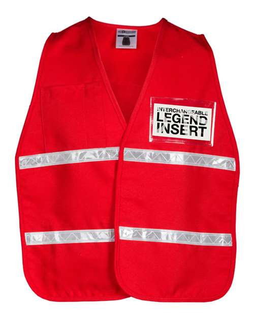 Kishigo Unisex 700 Series Incident Command Vest - Kishigo 3700 3708I Red One Size