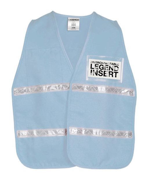 Kishigo Unisex 700 Series Incident Command Vest - Kishigo 3700 3709i Light Blue One Size