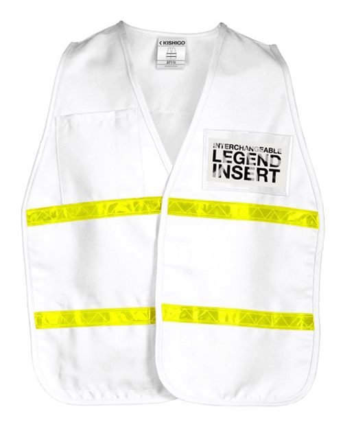 Kishigo Unisex 700 Series Incident Command Vest - Kishigo 3700 3711I White One Size
