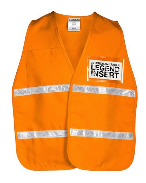Kishigo Unisex 700 Series Incident Command Vest - Kishigo 3700 3712I Orange One Size