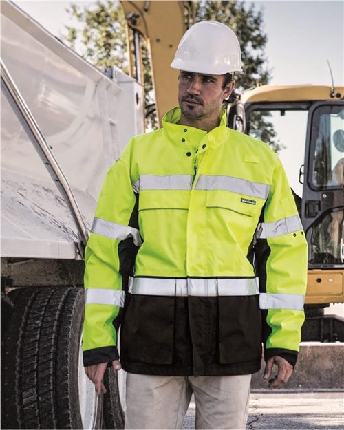 Kishigo Unisex Premium Black Series® Parka - Kishigo JS140 - 141 Lime M