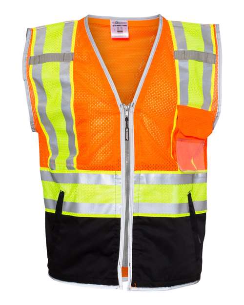 Kishigo Unisex Premium Brilliant Series® Ultimate Reflective Vest - Kishigo 1543 - 1544 Orange M