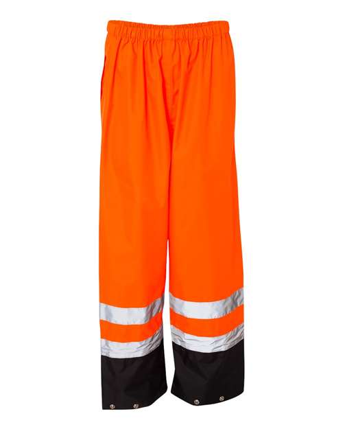 Kishigo Unisex Storm Cover Waterproof Rain Pants - Kishigo RWP102 - 103 Orange S/M