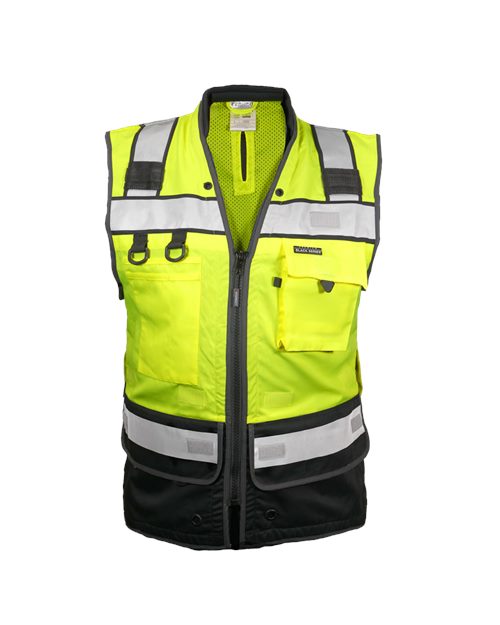 Kishigo Unisex Tool Tethering Class 2 Vest - Kishigo 1820 Lime M