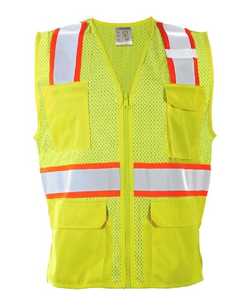 Kishigo Women's Standard Vest - Kishigo 1586 Lime/ Orange S