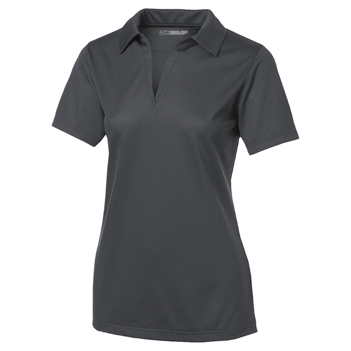 Ladies Active Textured Polo Iron Grey X - Small Women's