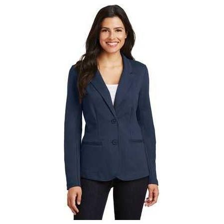 Ladies Knit Blazer X - Small Battleship Grey