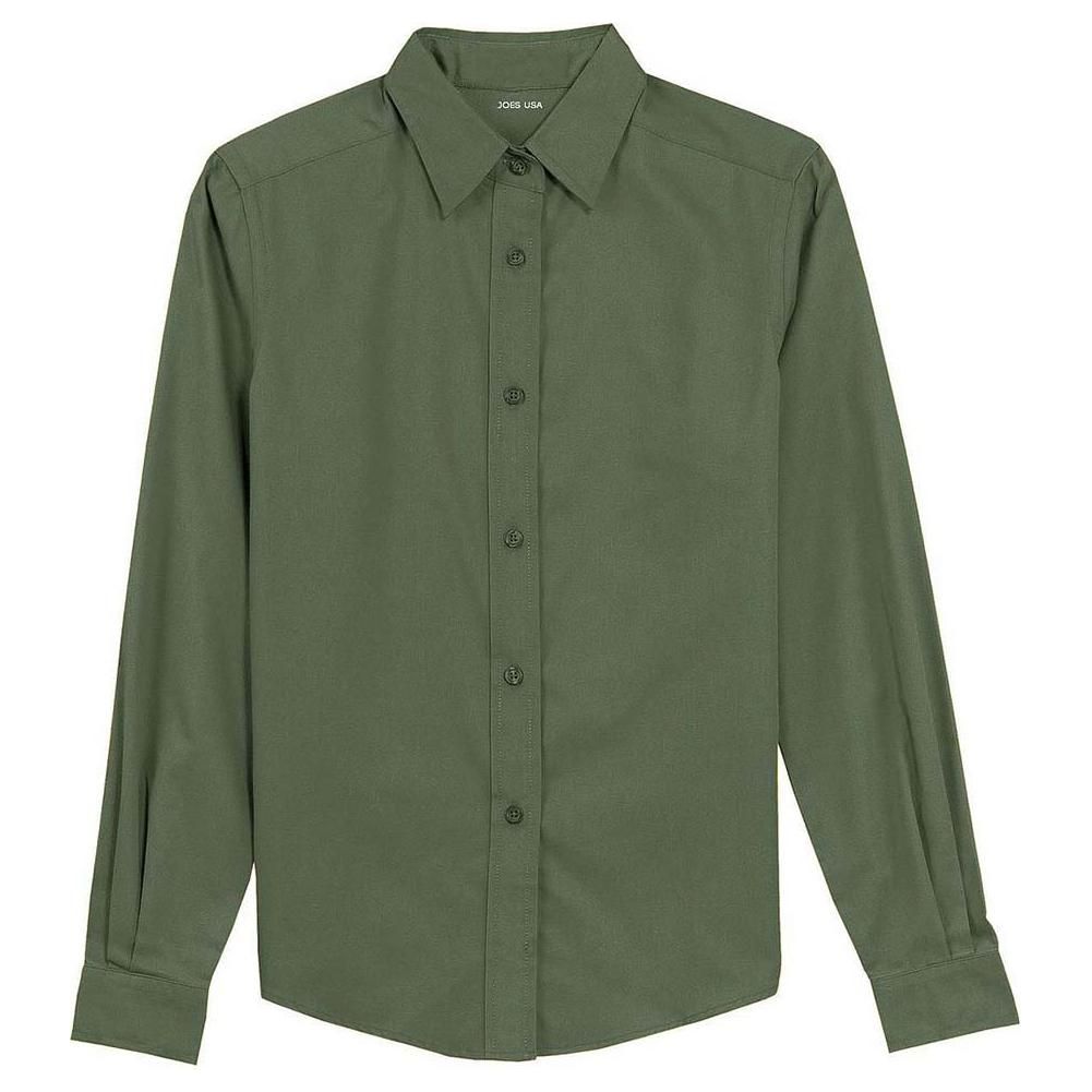 Ladies Long Sleeve Easy Care Shirt Clover Green X - Small