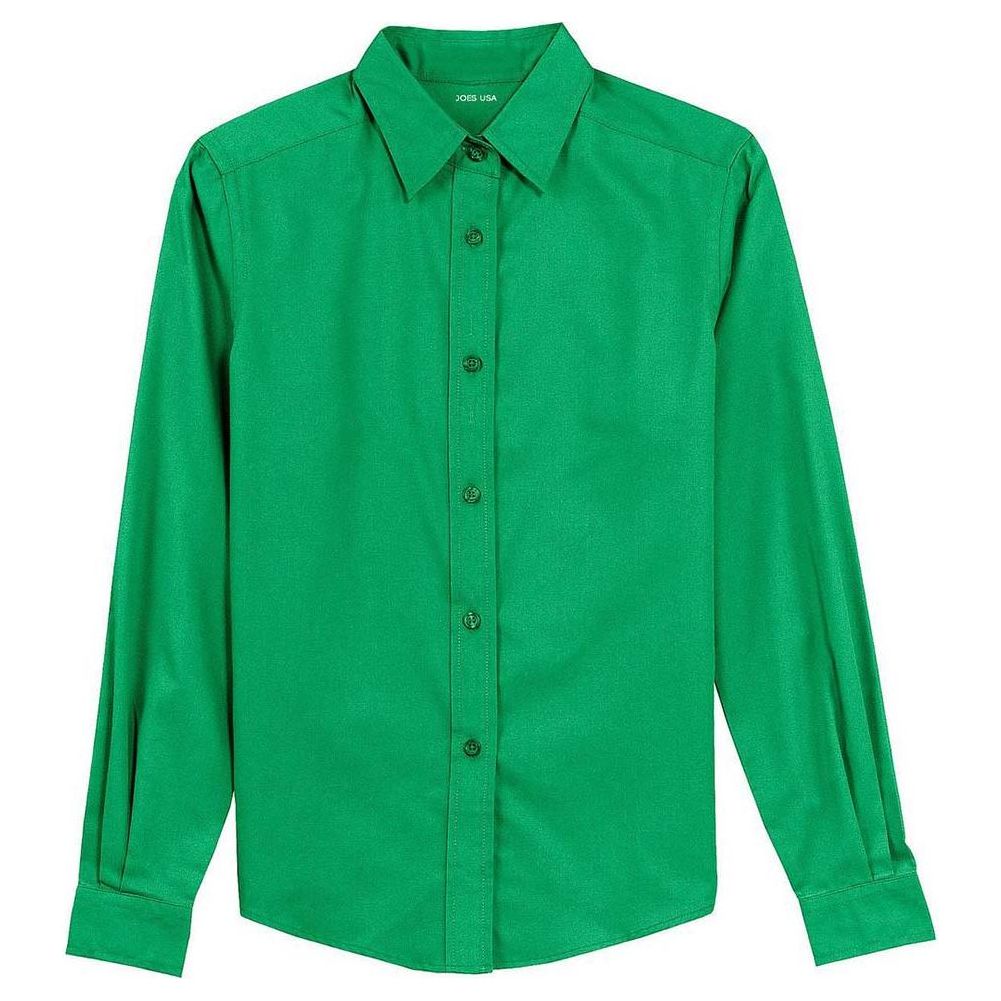 Ladies Long Sleeve Easy Care Shirt Court Green X - Small