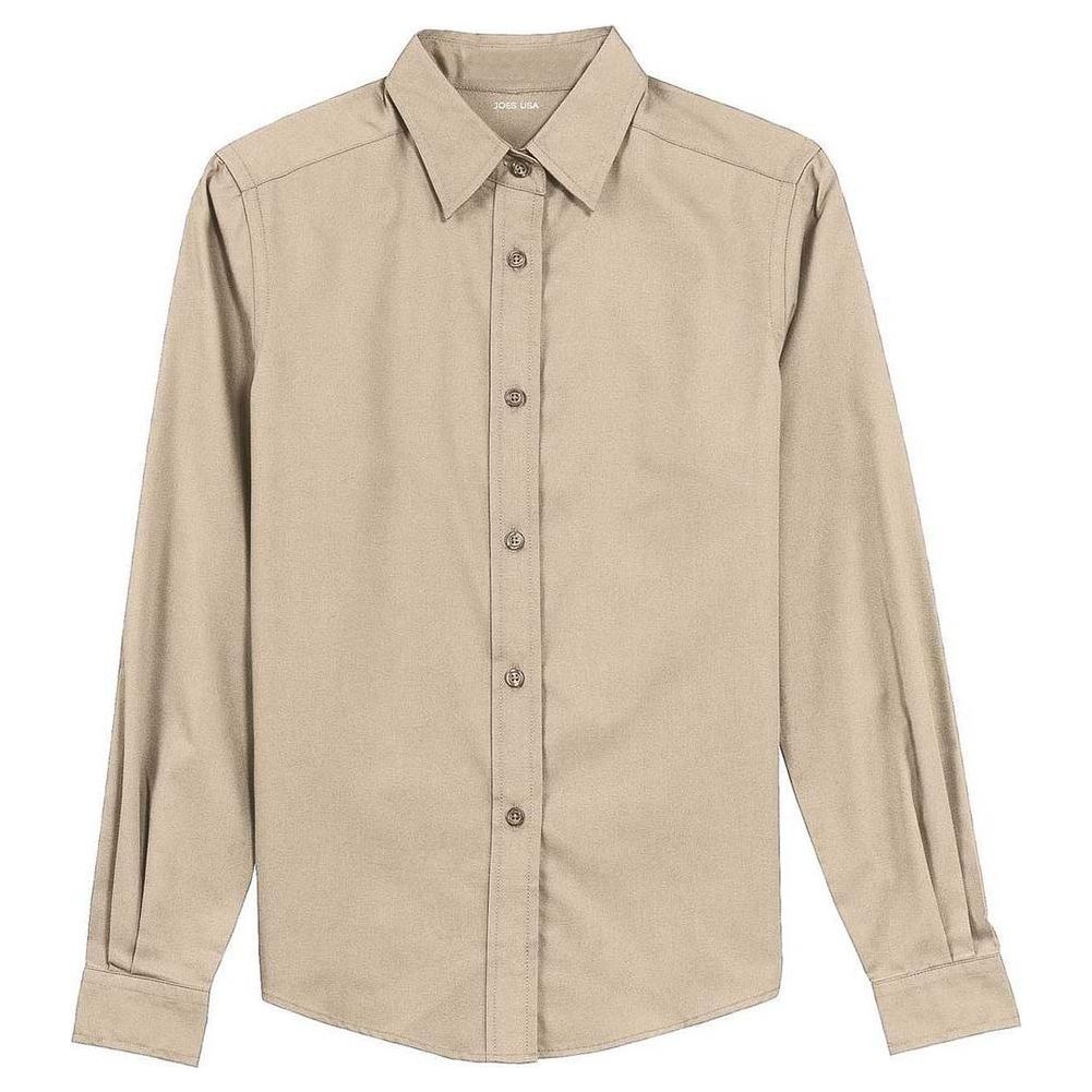 Ladies Long Sleeve Easy Care Shirt Stone X - Small