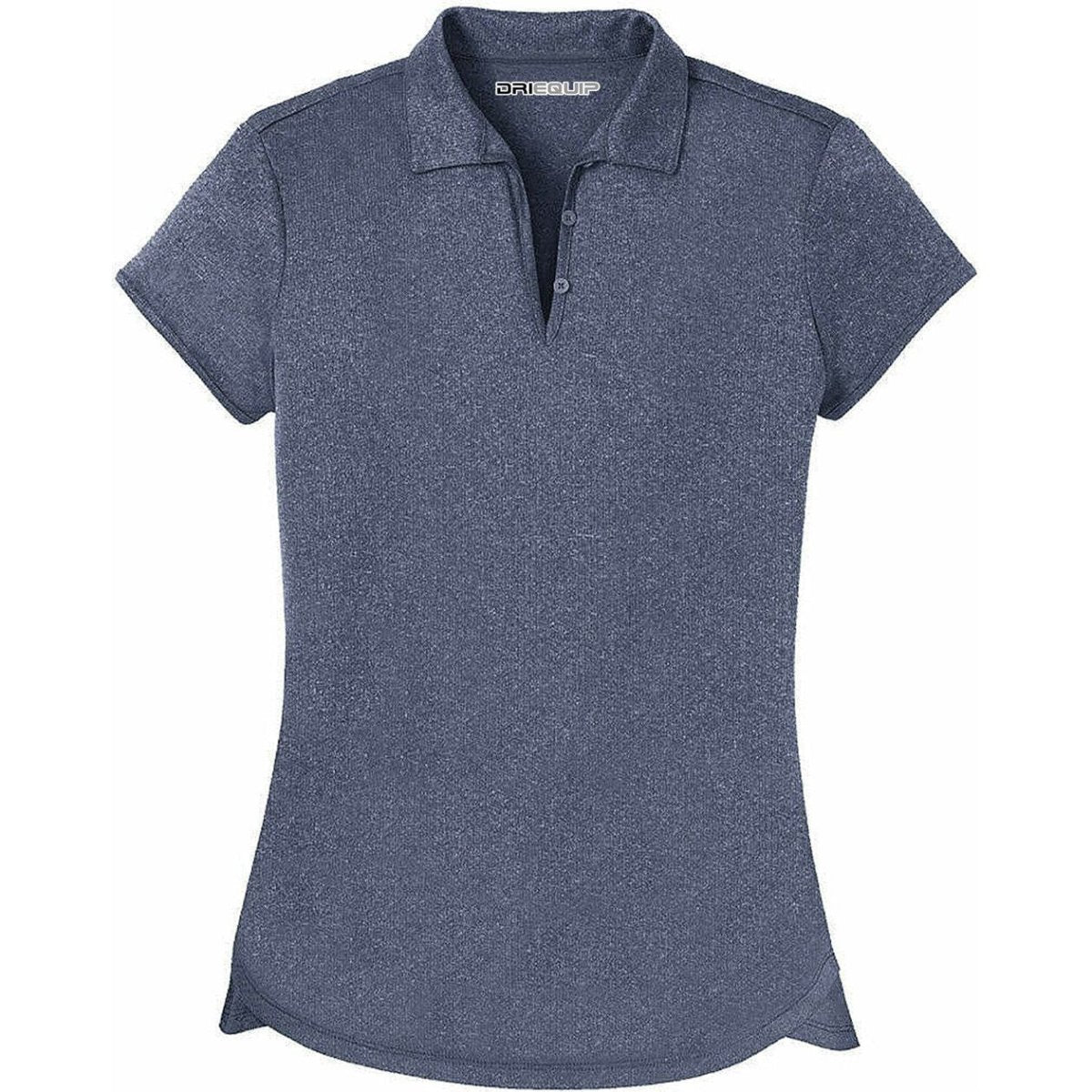 Ladies Moisture Wicking Heather Golf Polos in XS - 4XL X - Small True Navy Heather