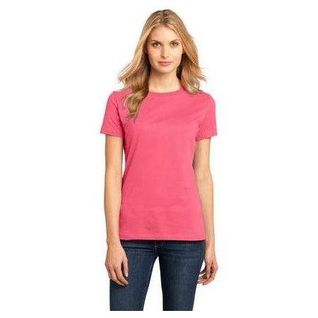 Ladies Perfect Weight Crew Tee Large Classic Red Short Sleeve T-Shirts