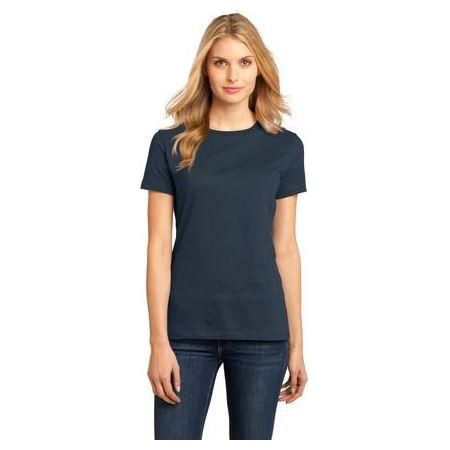 Ladies Perfect Weight Crew Tee Large New Navy Short Sleeve T-Shirts