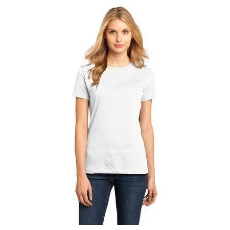 Ladies Perfect Weight Crew Tee X - Small Bright White Short Sleeve T-Shirts