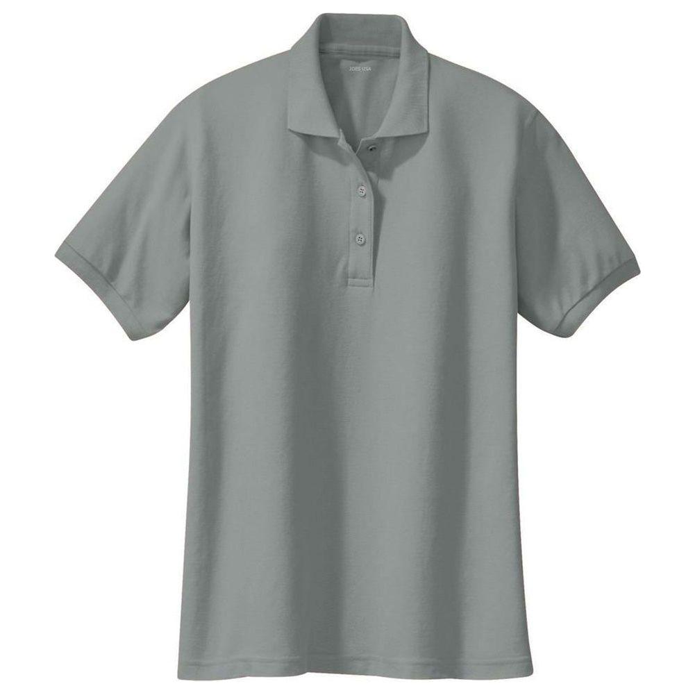 Ladies Silk Touch Polo Cool Grey X - Small Polos/Knits