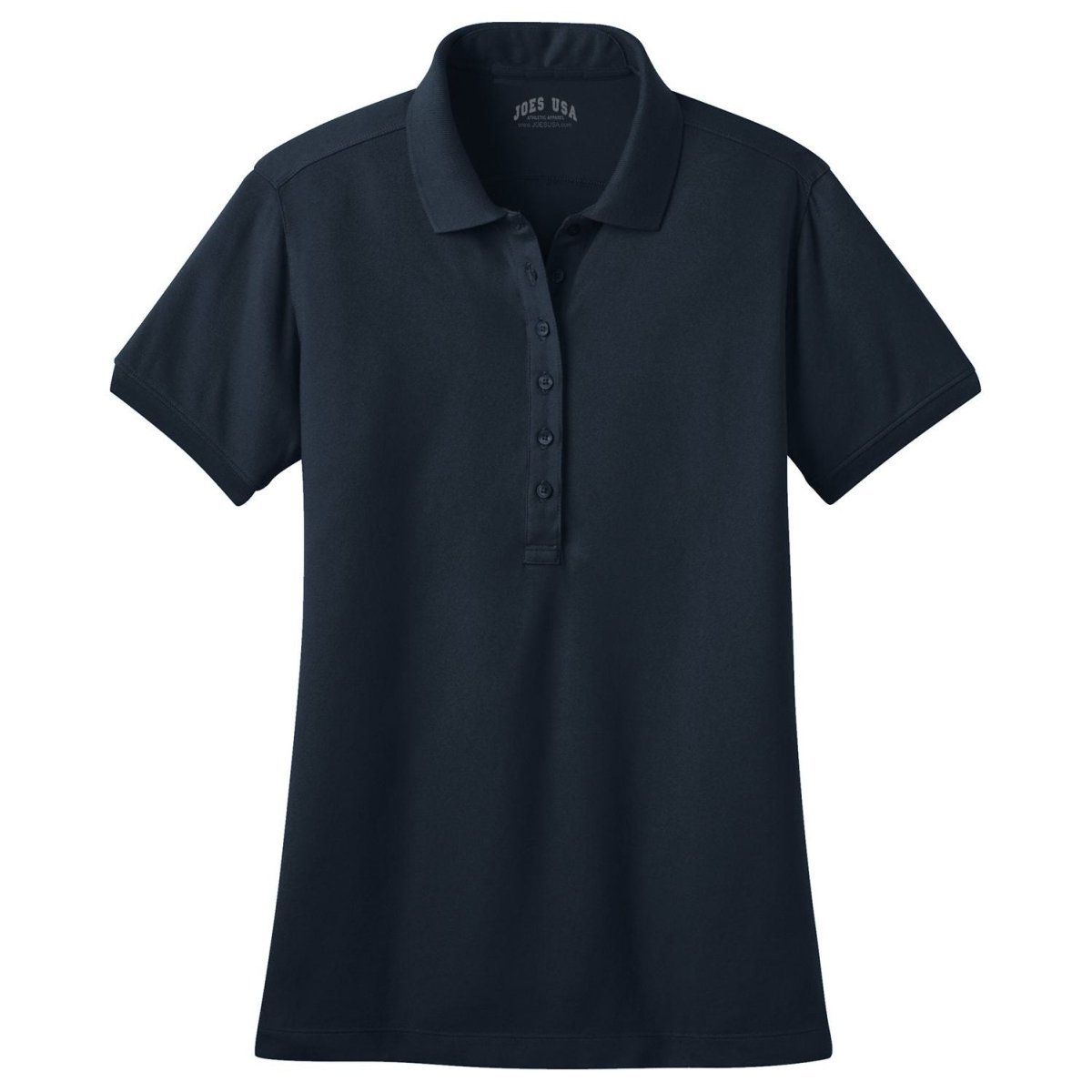 Ladies Stretch Pique Polo Dress Blue Navy X - Small Women's
