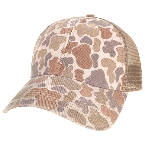 LEGACY OFA Old Favorite Trucker Cap | Low - Profile Snapback Hat Duck Camo Adjustable Caps