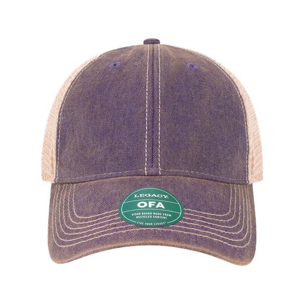 LEGACY Old Favorite Trucker Cap - LEGACY OFA Purple/ Khaki Adjustable Caps
