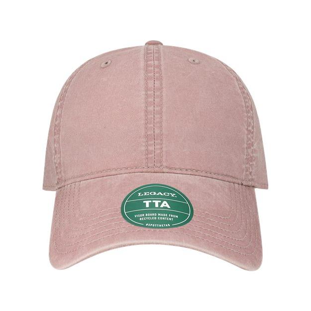 LEGACY Terra Twill Cap - LEGACY TTA White/ Dusty Rose Adjustable Hats