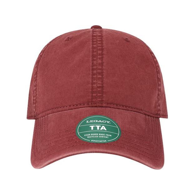 LEGACY Terra Twill Cap - LEGACY TTA White/ Dusty Rose Adjustable Hats