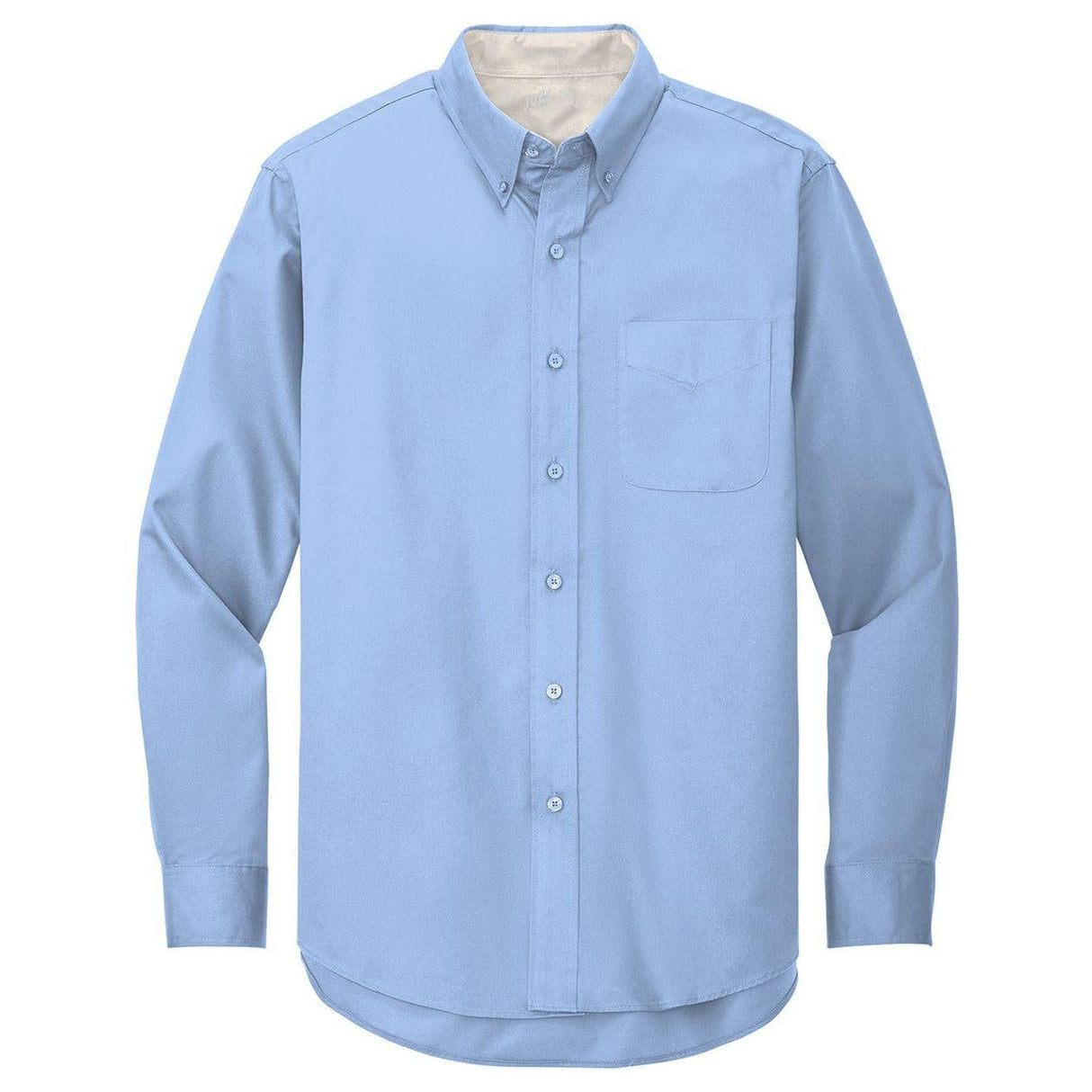 Men's Long Sleeve Wrinkle Resistant Easy Care Shirts in 26 Colors. Sizes XS-6XL - Light Blue / Light Stone Woven Shirts Joe's USA Light Blue / Light Stone Small