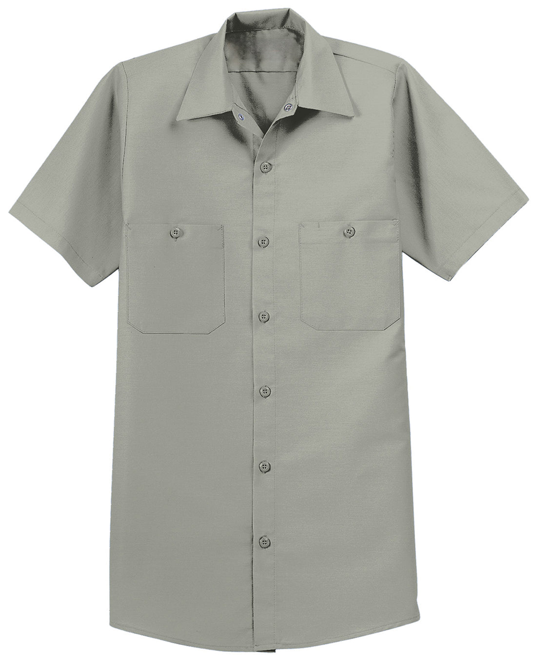 Men's Long Size, Short Sleeve Industrial Work Shirt