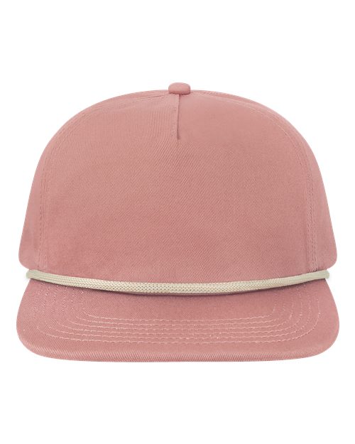 LOCALE Unstructured with Rope Cap - LOCALE WILSON Rose/ Cream Adjustable Hats