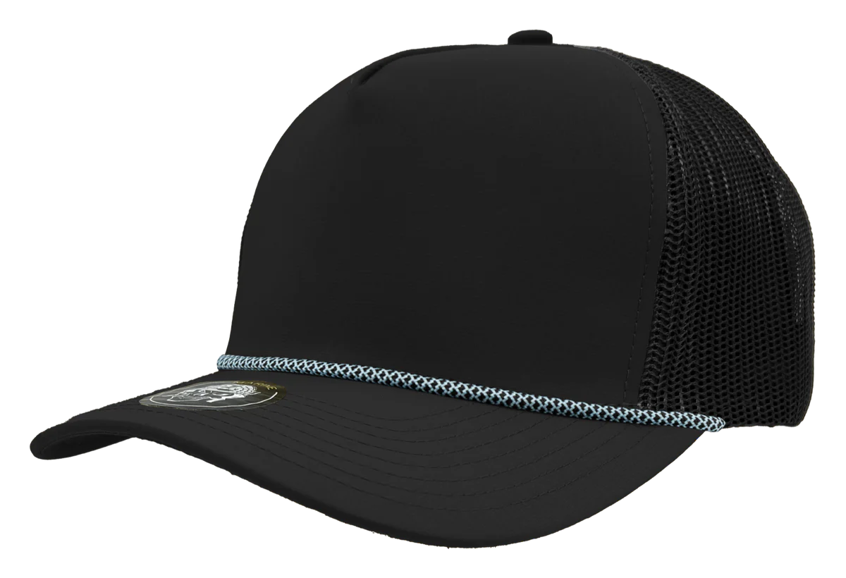 Zapped Headwear MARINE R+ 5-Panel Rope Hat | Wholesale Chainlink Snapback Mesh Caps
