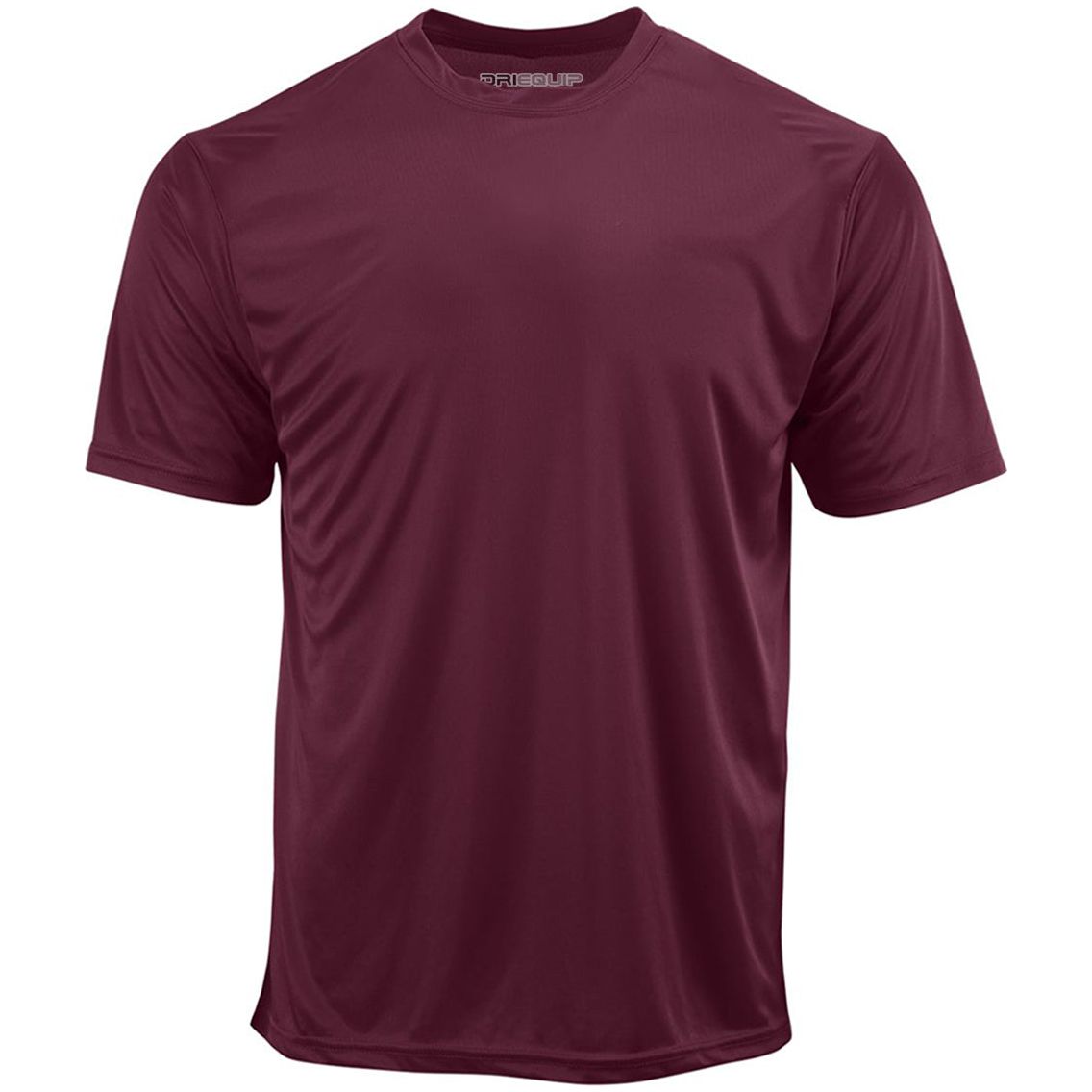 DRIEQUIP Men's Athletic All Sport Training Tee Shirts-Maroon Activewear DRI-EQUIP Maroon X-Small