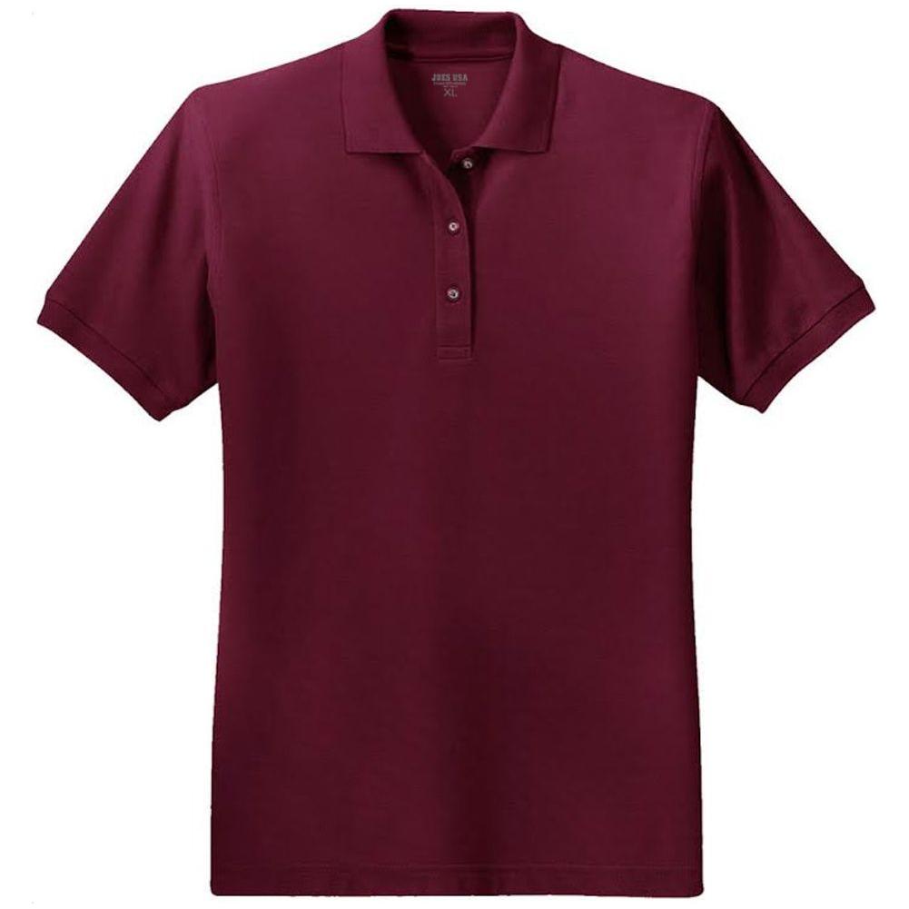 Ladies Silk Touch Polo-Maroon Polos/Knits Joe's USA Maroon X-Small