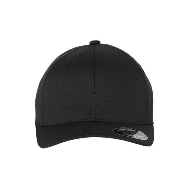 Men's 2XL Flexfit Cotton Blend Cap 6277 Black XL/2XL Hats