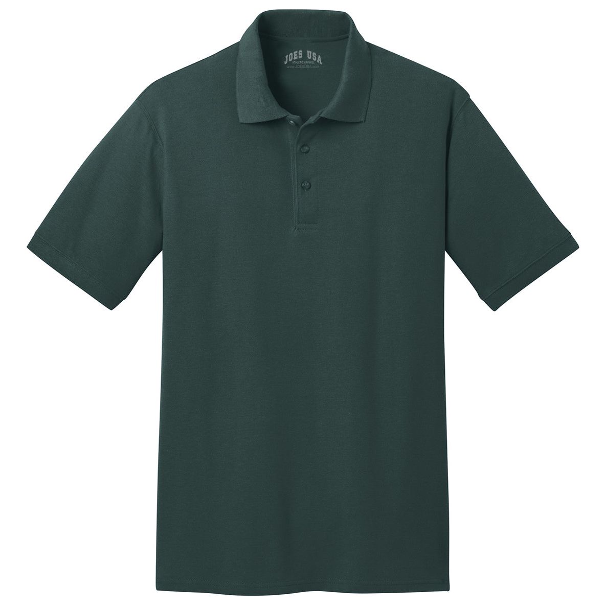 Men's 50/50 Pique Polo Dark Green Small Polos/Knits