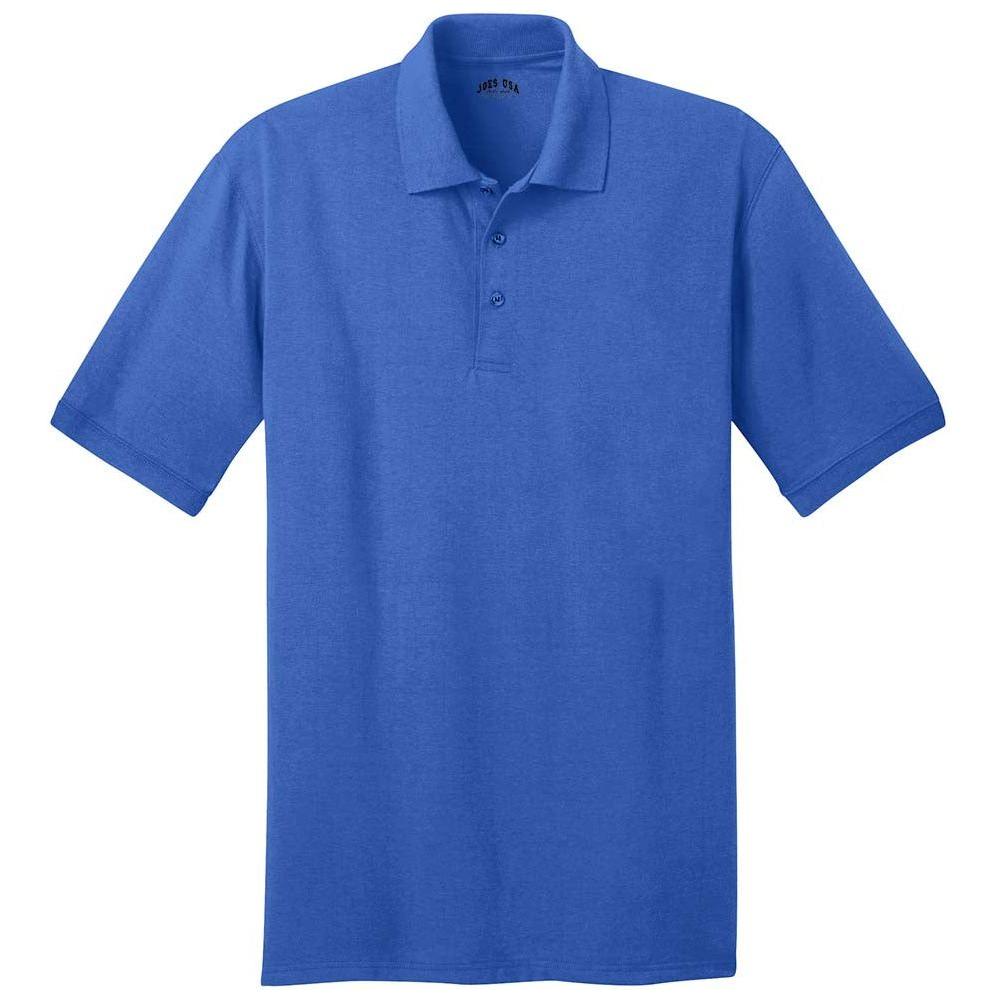 Men's 5.5 - Ounce Jersey Knit Polo in Regular, Big & Tall Sizes Royal Small