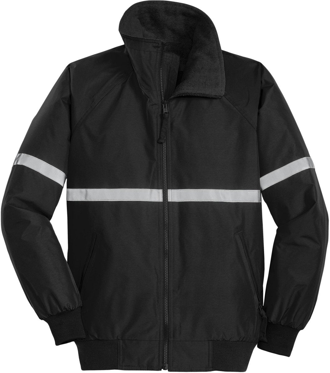 Mens Challenger Jacket with Reflective Taping X - Small True Black/True Black/Reflective Jackets