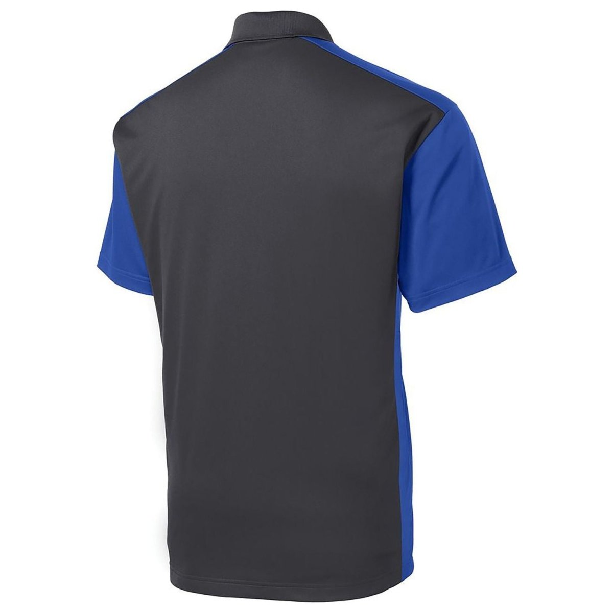 Men's Colorblock Micropique Sport - Wick Polo Iron Grey / True Royal X - Small Polos/Knits