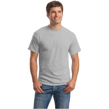 Mens ComfortBlend EcoSmart 50/50 Cotton/Poly T-Shirt Large Light Steel Short Sleeve T-Shirts