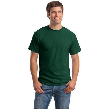 Mens ComfortBlend EcoSmart 50/50 Cotton/Poly T-Shirt Medium Deep Forest Short Sleeve T-Shirts