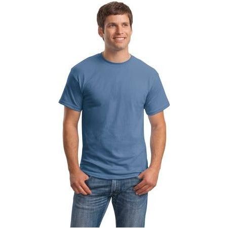 Mens ComfortBlend EcoSmart 50/50 Cotton/Poly T-Shirt Small Denim Blue Short Sleeve T-Shirts