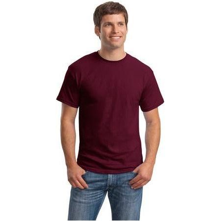 Mens ComfortBlend EcoSmart 50/50 Cotton/Poly T-Shirt Small Maroon Short Sleeve T-Shirts