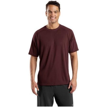 Mens Dry Zone Short Sleeve Raglan T-Shirt X - Large Maroon Short Sleeve T-Shirts