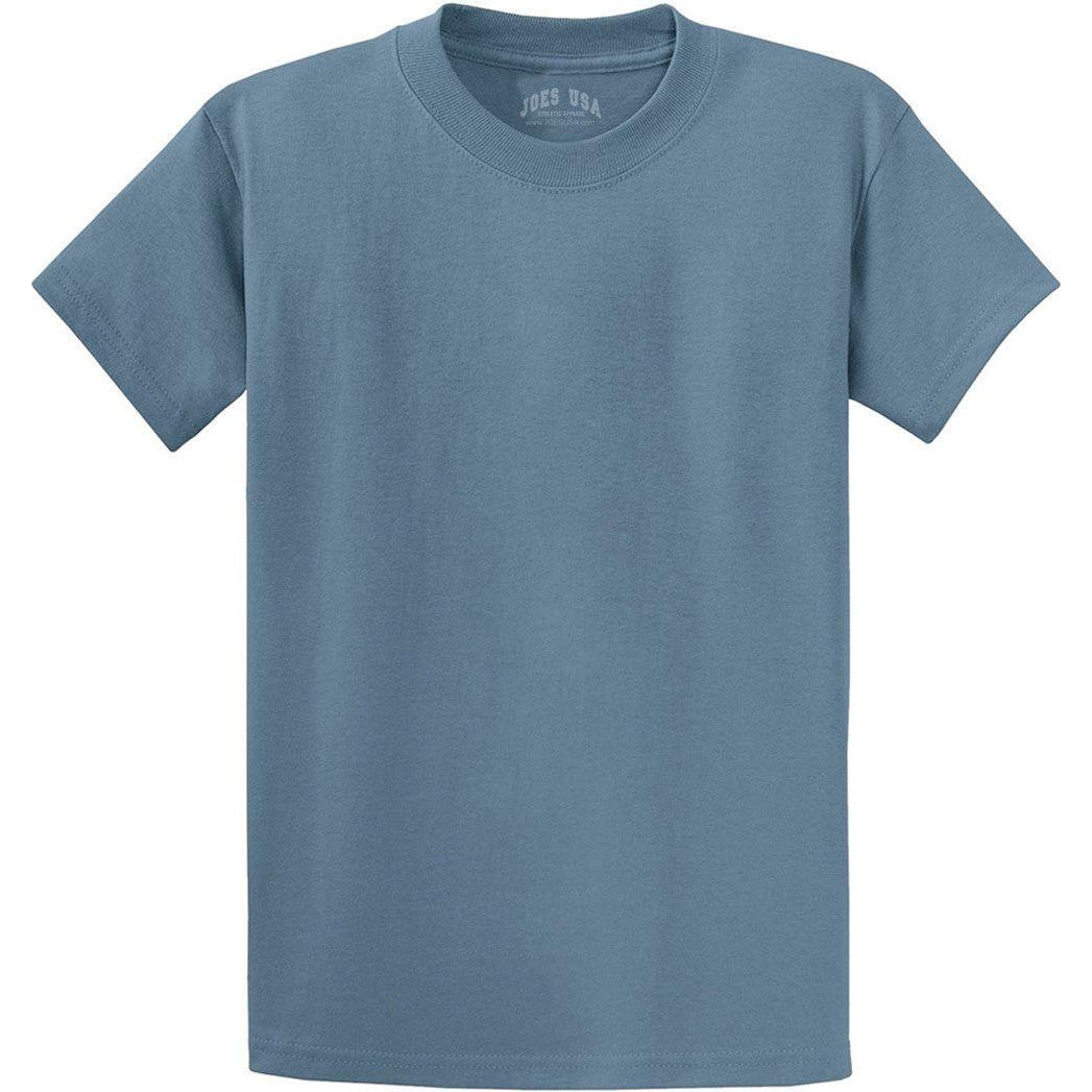 Men's Durable 100% Heavyweight Cotton T-Shirts in Regular, Big, and Tall Sizes Royal Small Short Sleeve T-Shirts