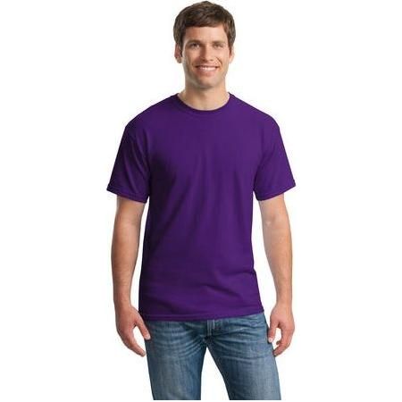 Mens Heavy Cotton 100% Cotton T-Shirt Small Purple Short Sleeve T-Shirts
