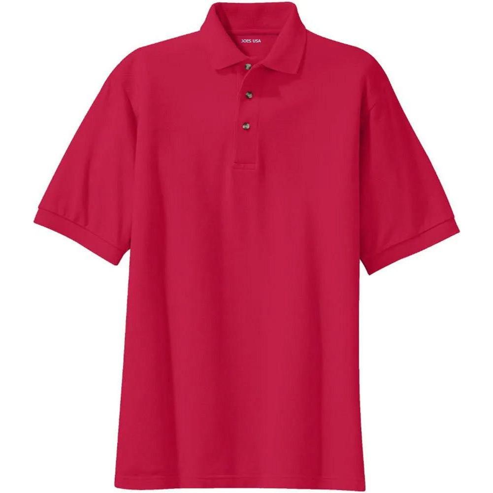 Men's Heavyweight Cotton Pique Polo XS Red Polos/Knits