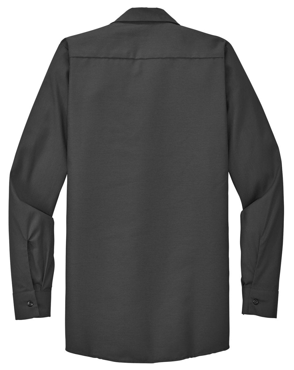Men's Long Size, Long Sleeve Industrial Work Shirt Charcoal Medium Long