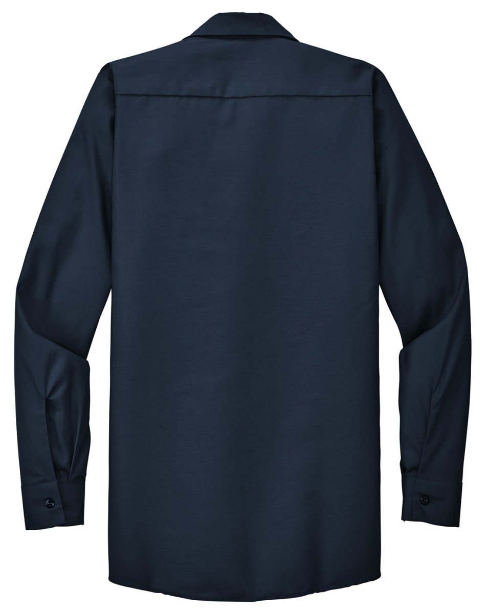Men's Long Size, Long Sleeve Industrial Work Shirt Navy Medium Long