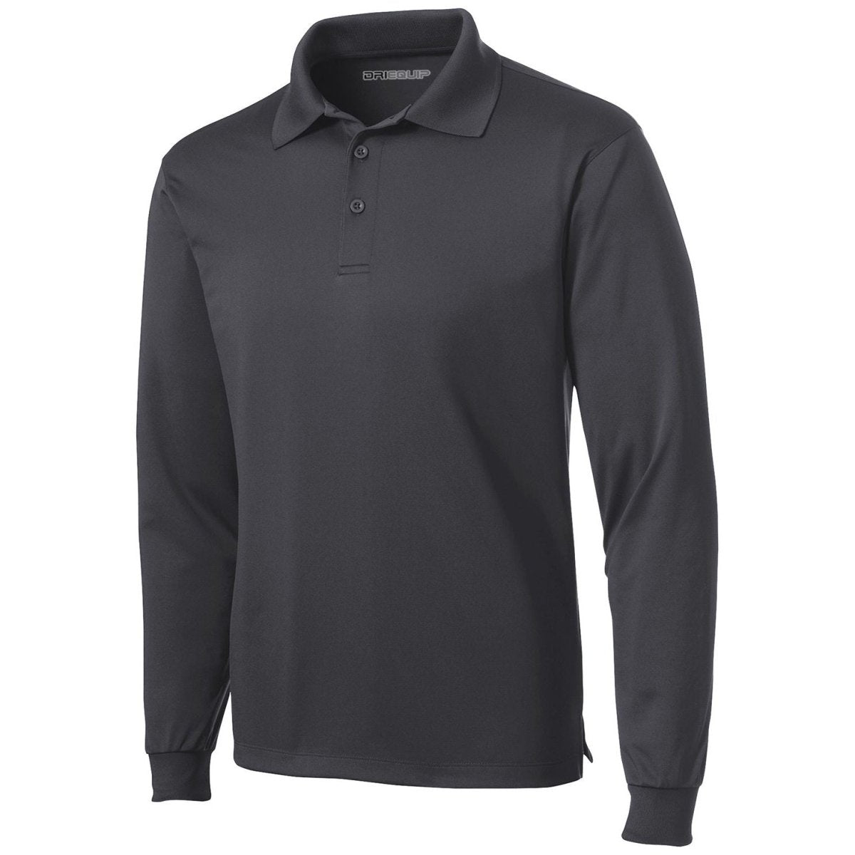 Men's Long Sleeve Micropique Sport - Wick Polo Iron Grey X - Small Polos/Knits