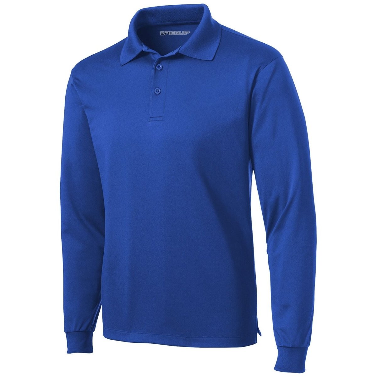 Men's Long Sleeve Micropique Sport - Wick Polo True Royal X - Small Polos/Knits