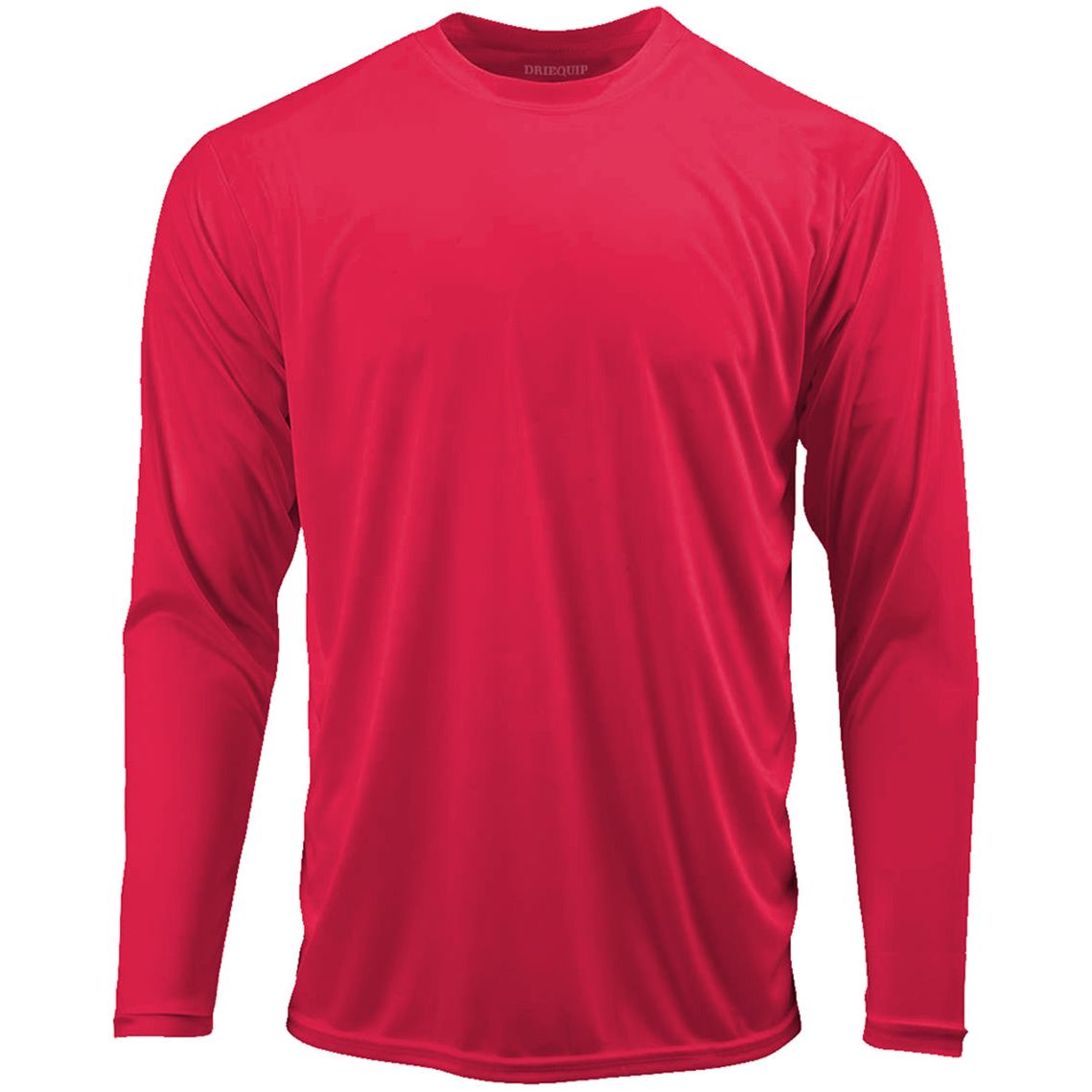 Mens Long Sleeve Moisture Wicking Athletic Shirts in Mens Sizes XS - 4XL Truered X - Small Athletic Long Sleeve T-Shirts